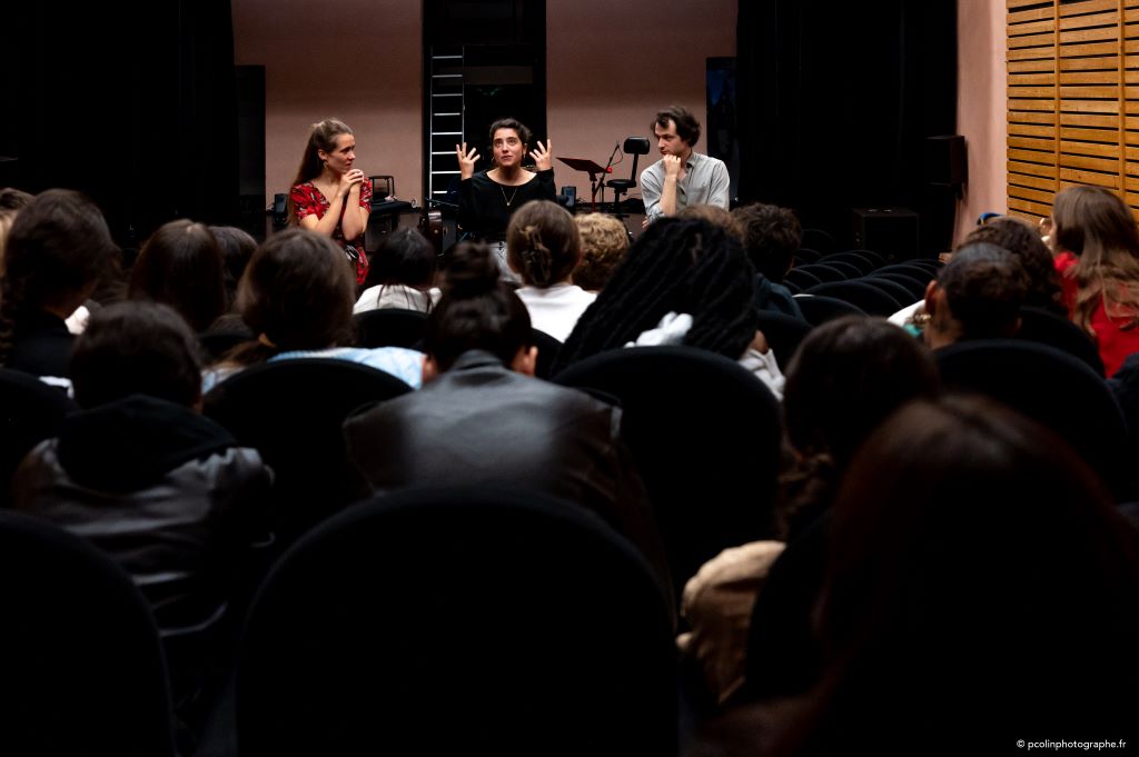 Rencontre scolaire trio Amandine Bontemps