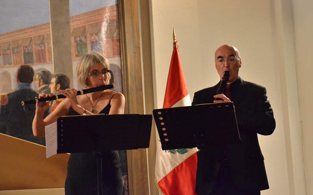 Jean-Marc Andrieu et Fabienne Azéma, concert à Lima (Pérou)